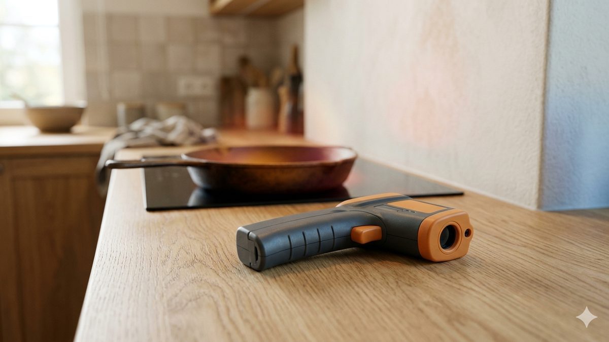 An infrared thermometer at home: five practical uses and the one quantity everything depends on