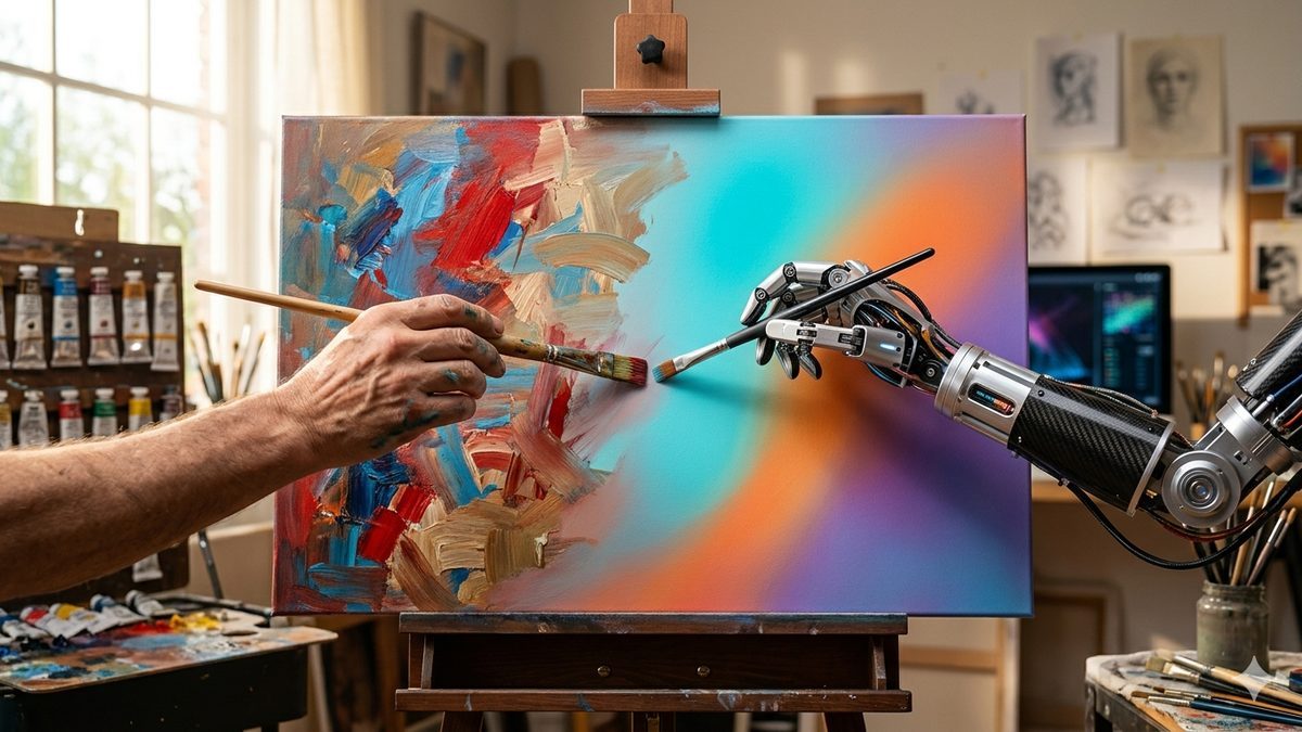 The Brush and the Algorithm: Where in the Creative Process Does the Artist Sit, and Where the Machine?